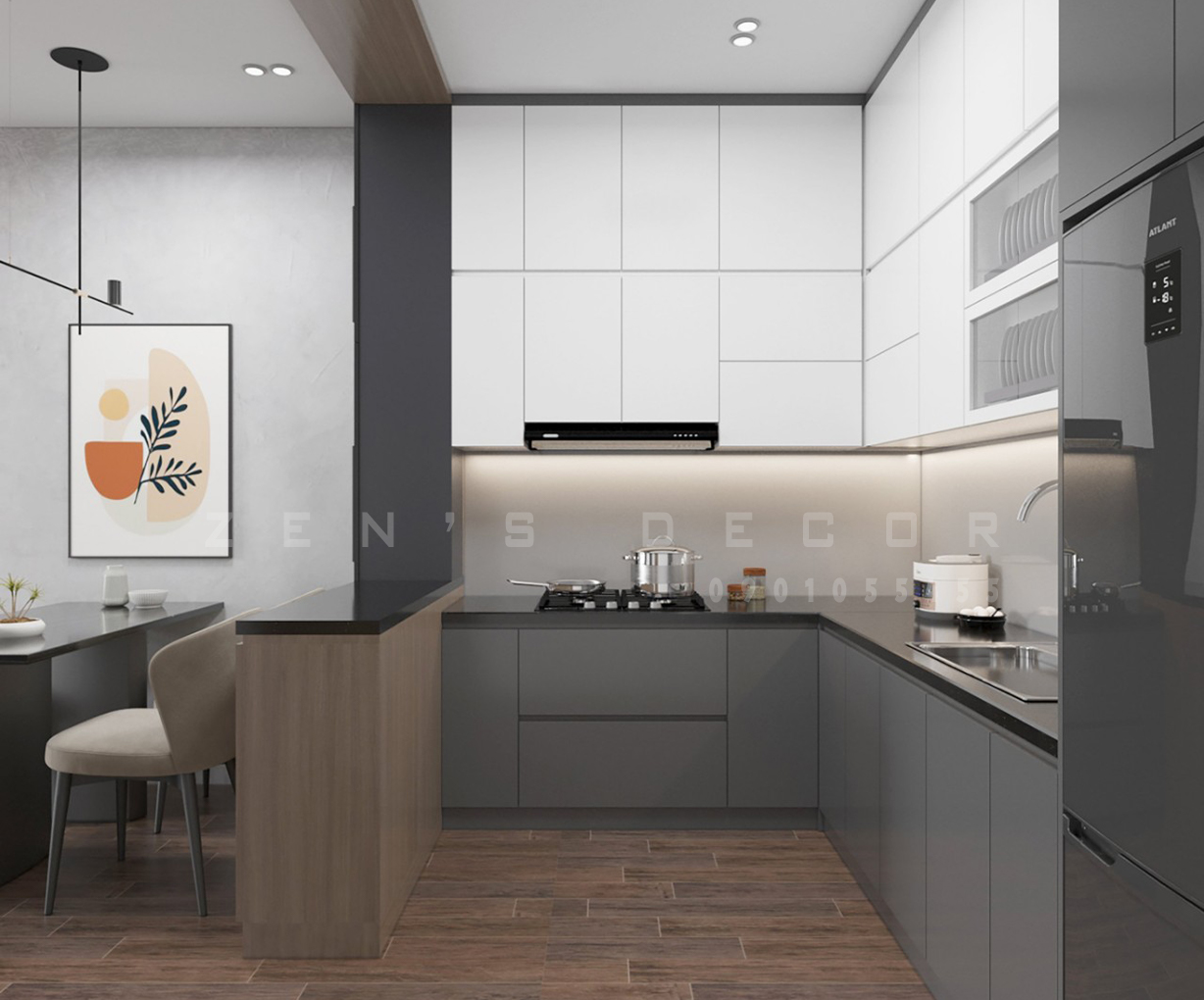 Tủ Bếp Nhựa Đẹp Giá Rẻ - PB002