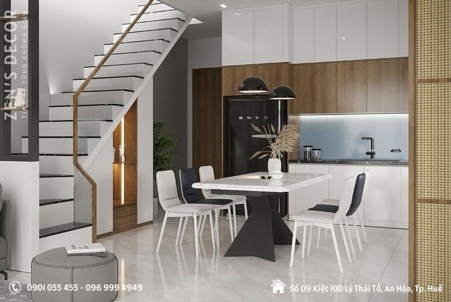 Mẫu Tủ Bếp Gỗ Công Nghiệp Hiện Đại, Tiết Kiệm – PB003