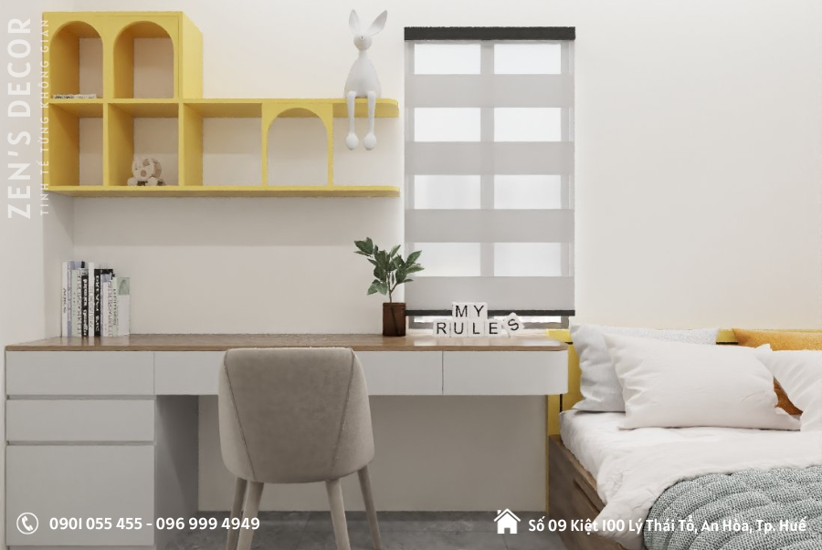 Mẫu Phòng Ngủ Cho Bé Gái Đẹp Mắt Và Đáng Yêu - PBG001