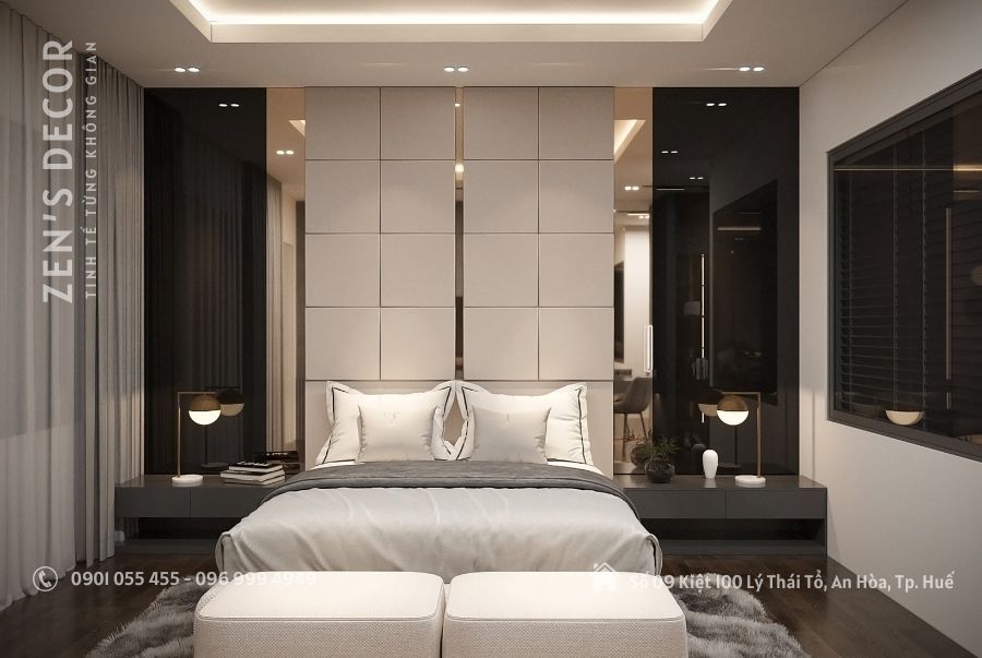 Mẫu Thiết Kế Phòng Ngủ Master Đẹp, Sang Trọng - PN002