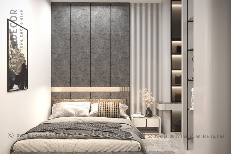 Mẫu Thiết Kế Phòng Ngủ Master Hiện Đại, Tiện Nghi - PN004