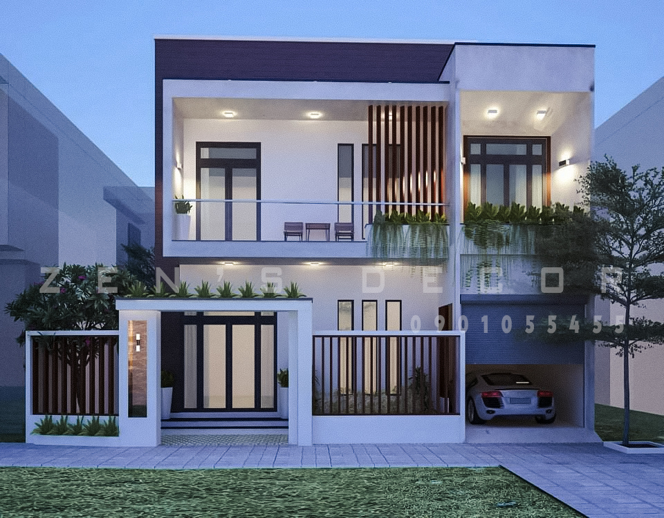 Thiết Kế Nội Thất Nhà Phố 3 Tầng Xanh Thoáng Và Hiện Đại